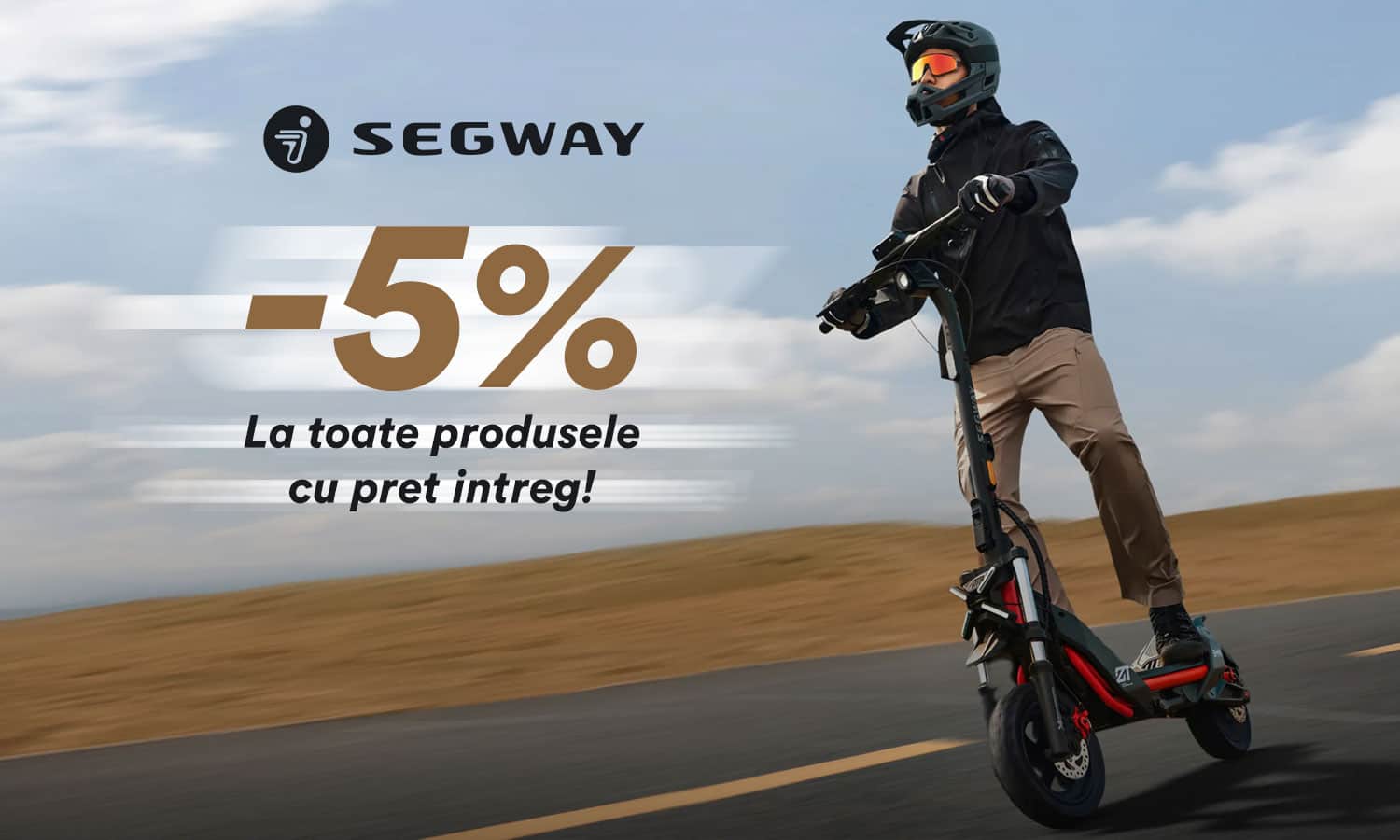 Cod reducere Segway-Ninebot Romania 5% la toate produsele cu pret intreg